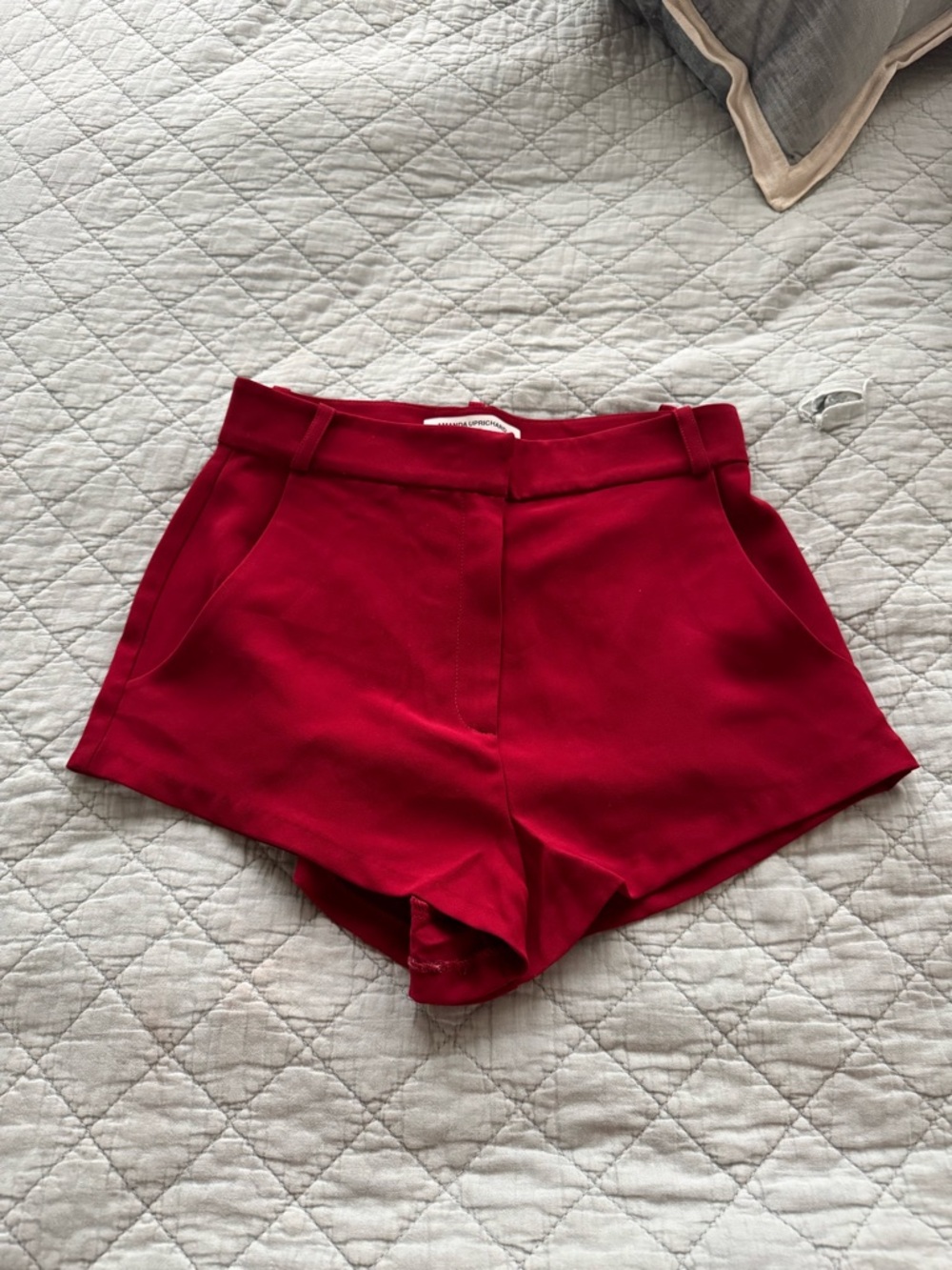 Amanda Uprichard Crimson Shorts